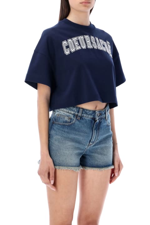 Coeursacre Embroidered Crop T-shirt