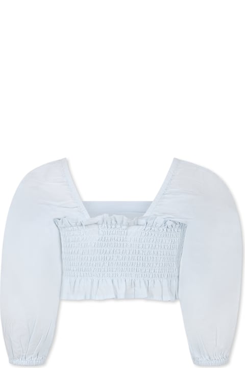 Homeware Molo Light Blue Crop Top For Girl