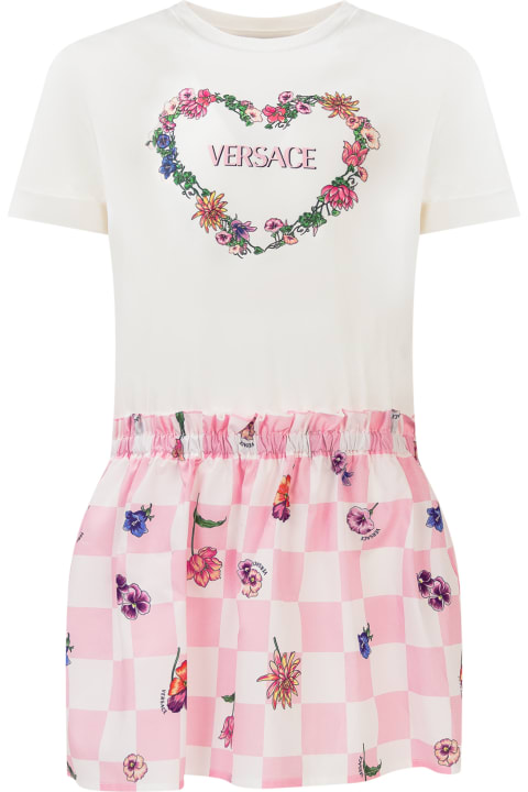 Young Versace Topwear for Girls Young Versace Blossom Dress