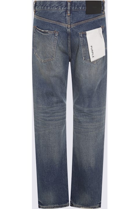 Purple Brand Jeans for Men Purple Brand Dark Blue Calcium Powder Jeans