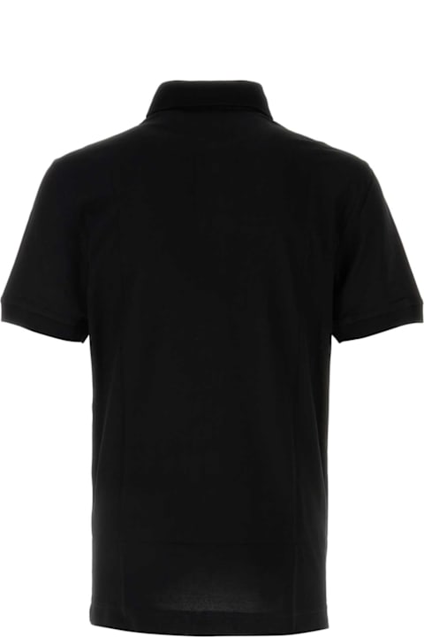 Dolce & Gabbana Topwear for Men Dolce & Gabbana Black Piquet Polo Shirt