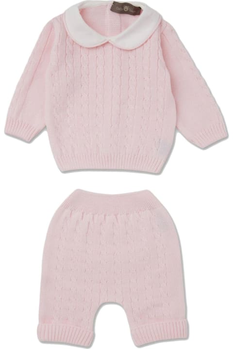 Bodysuits & Sets for Baby Girls Little Bear Pink Wool Baby Suit