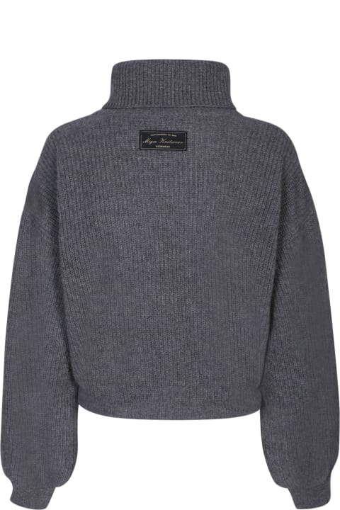 MSGM for Women MSGM Cropped Grey Pullover