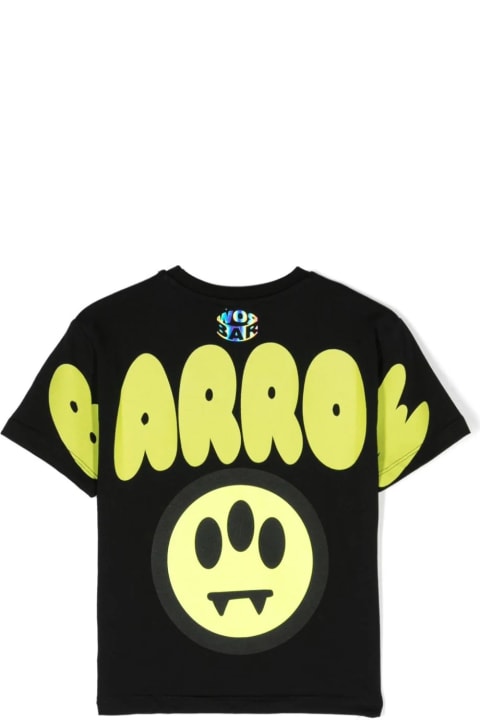 Barrow Kids Barrow Black T-shirt With Front And Back Logo