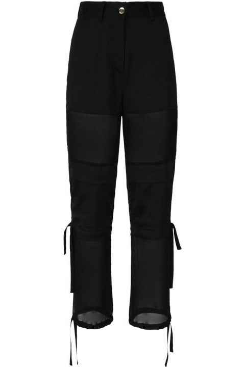 Sale for Women Pinko Georgette-crepe Mid-rise Cargo Trousers