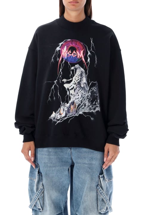 Fashion for Women MSGM Crewneck Panther Rock Sweatshirt