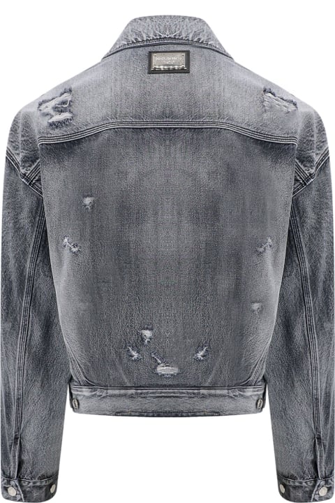 Dolce & Gabbana Clothing for Men Dolce & Gabbana Denim Jacket With Ripped Effect
