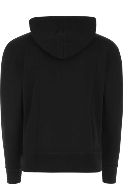 Maison Kitsuné Fleeces & Tracksuits for Women Maison Kitsuné Black Cotton Sweatshirt