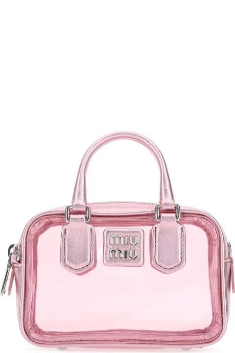 Sale for Women Miu Miu Pink Leather And Pvc Mini Handbag