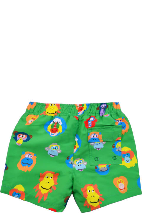 Swimwear for Baby Boys Stella McCartney Kids Printed Beach Shorts