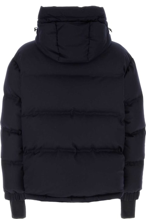 Moncler Grenoble for Men Moncler Grenoble Midnight Blue Wool Krun Down Jacket