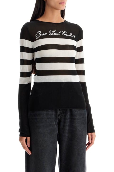 Jean Paul Gaultier ملابس علوية لـ السيدات Jean Paul Gaultier Lightweight Signature Striped Sailor