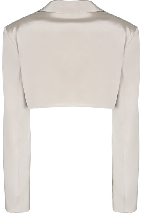 The Mannei Clothing for Women The Mannei Marica Silk Blazer