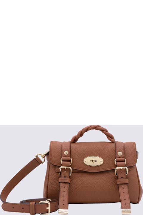 Homeware Mulberry Brown Leather Mini Alexa Heavy Grain Top Handle Bag