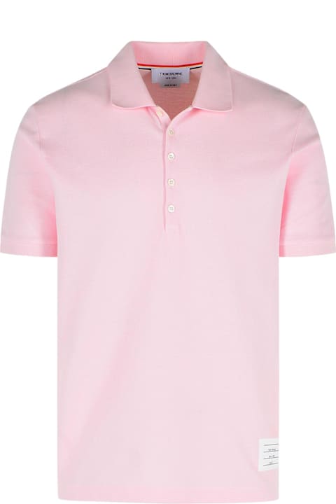 Homeware Thom Browne Pink Cotton Polo Shirt