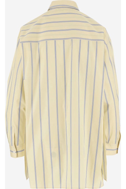 ウィメンズ Aspesiのトップス Aspesi Cotton Shirt With Striped Pattern