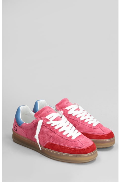 D.A.T.E. Shoes for Women D.A.T.E. Sporty Sneakers In Fuxia Suede