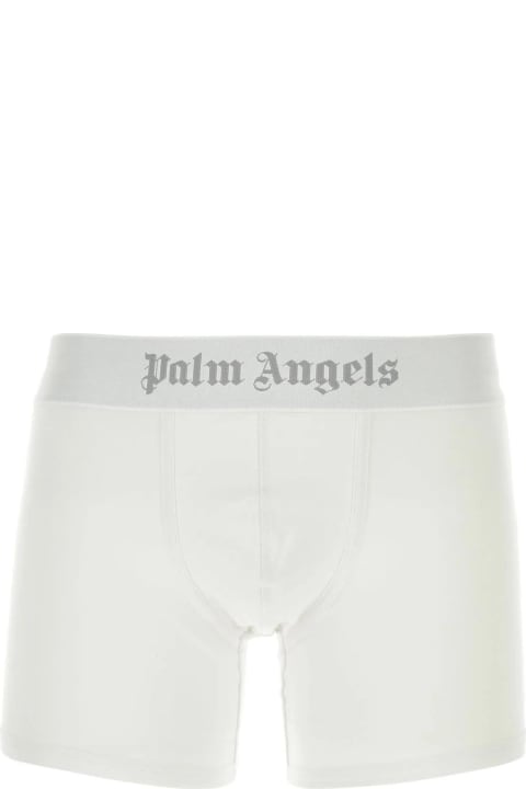 أدوات منزلية Palm Angels White Stretch Cotton Boxer Set