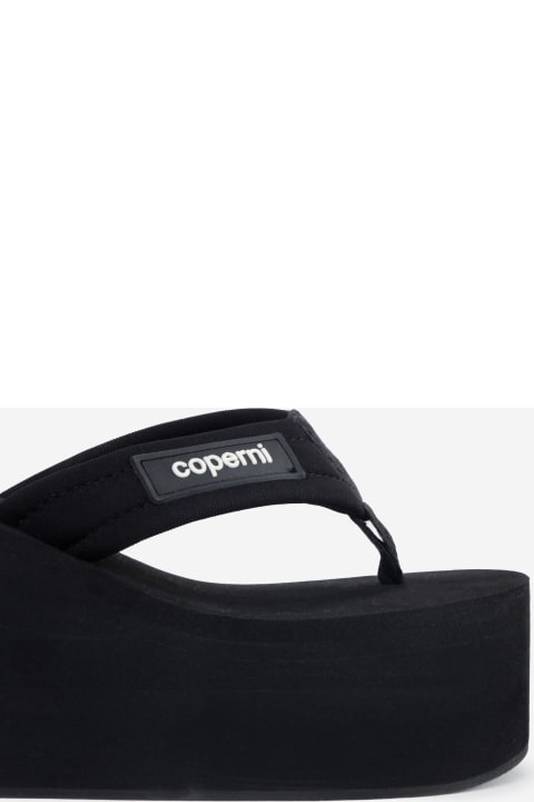 Coperni الصنادل لـ السيدات Coperni Branded Wedge Sandals