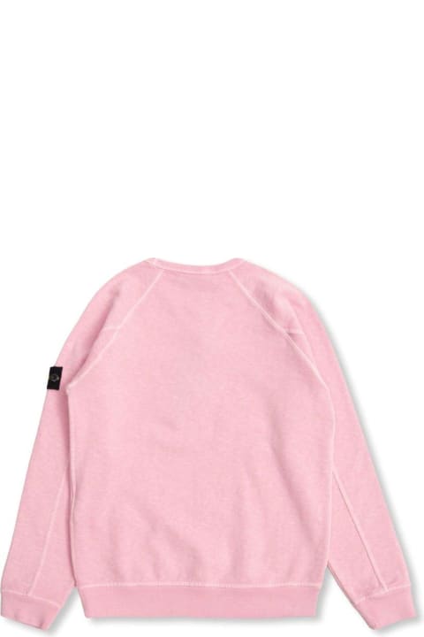 Topwear for Girls Stone Island Compass-patch Crewneck Sweatshirt