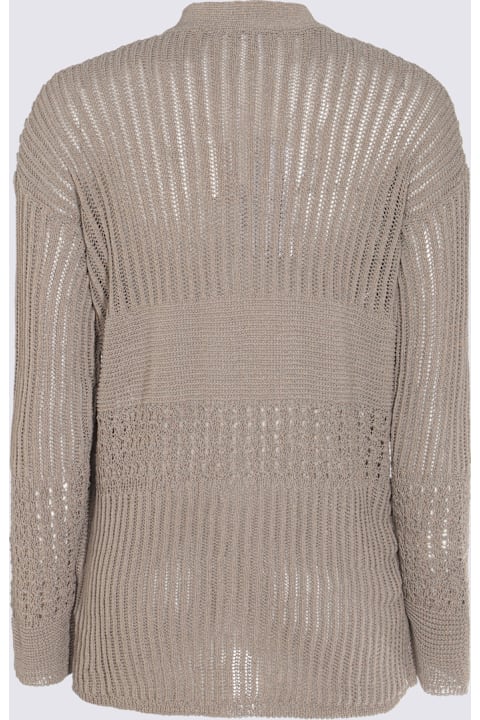 سترات لـ السيدات Max Mara Grey Cotton March Knitwear