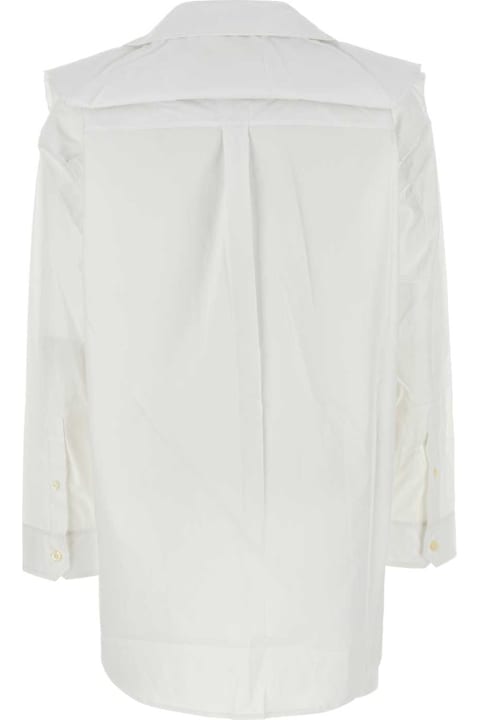 Y/Project Topwear for Women Y/Project White Poplin Shirt