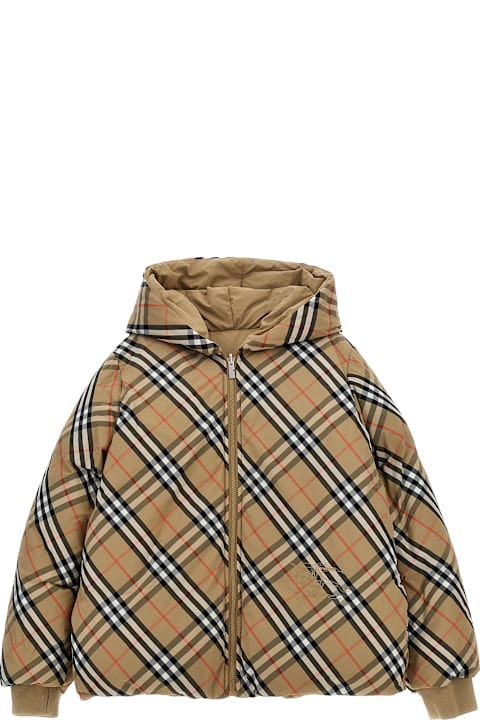 آخر صيحات الموضة من رُضع بنات Burberry 'kg6 Axel' Reversible Down Jacket