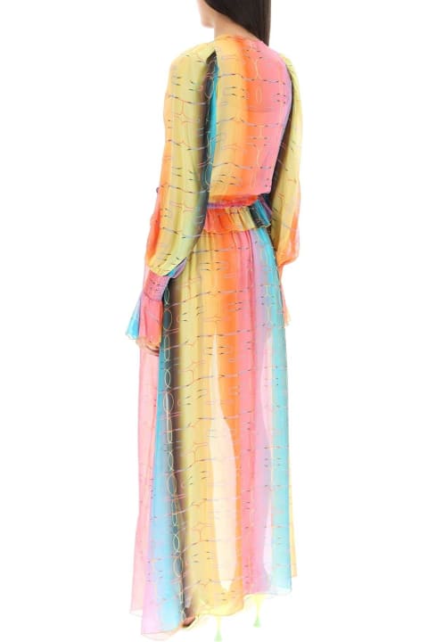 ウィメンズ SIEDRESのワンピース＆ドレス SIEDRES 'alora' Long Silk Chiffon Dress