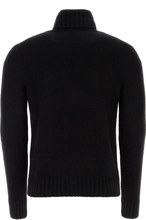 Tom Ford Sweaters for Men Tom Ford Black Cashmere Blend Sweater