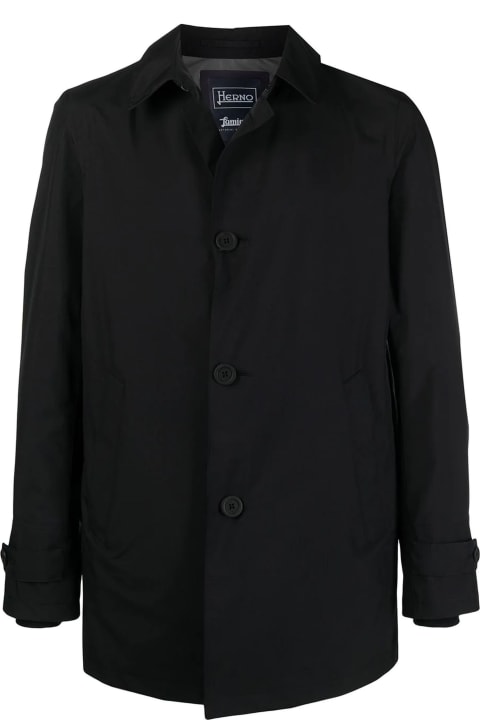 Herno for Men Herno Black Waterproof Raincoat