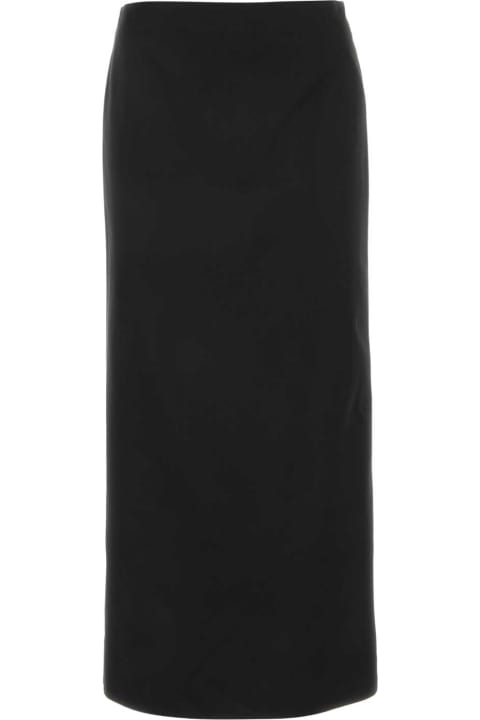 Skirts for Women Gucci Black Satin Skirt