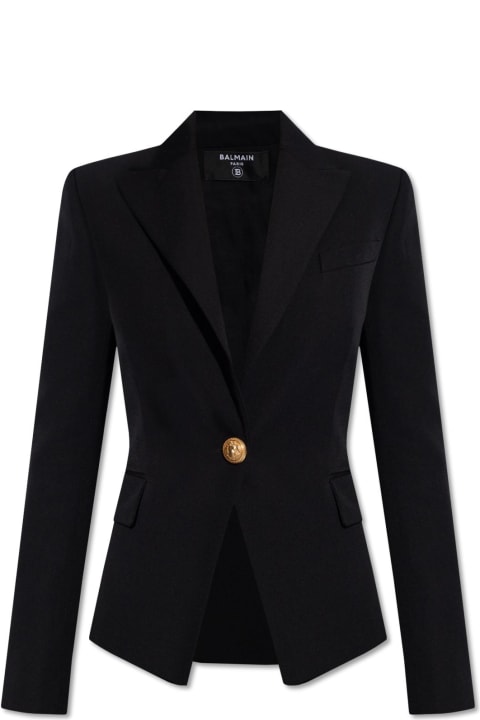 Coats & Jackets for Women Balmain Blazer With Peak Lapels