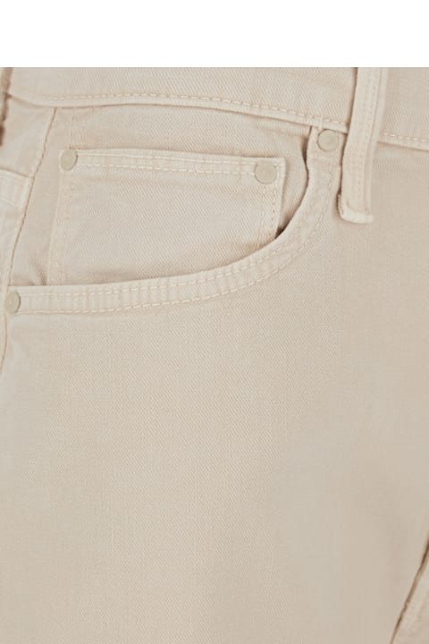 Mother for Men Mother 'the Dodger Flod' Beige Jeans With Belt Loops And Wide Leg In Denim Woman