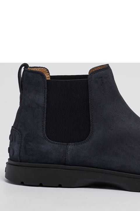 Boots for Men Tod's Suede Boots With Rubber Nubs
