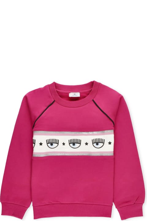 Chiara Ferragni Sweaters & Sweatshirts for Girls Chiara Ferragni Maxi Logo Sweatshirt
