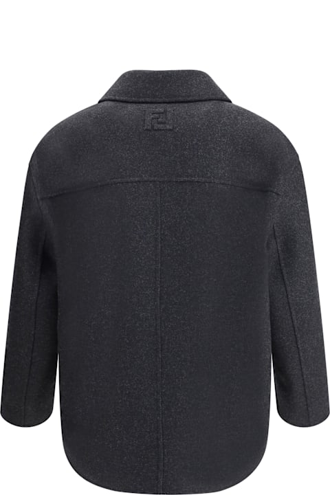 Fashion for Women Fendi Wool Felt Double-breasted Caban Coat