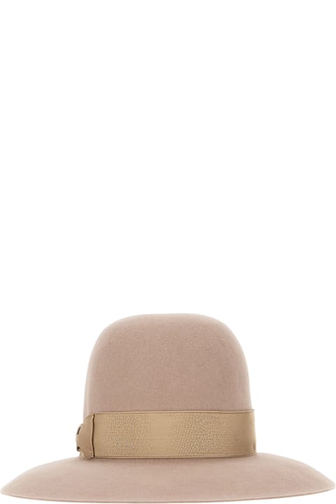 Borsalino Accessories for Women Borsalino Powder Pink Felt Eleonora Folar Hat