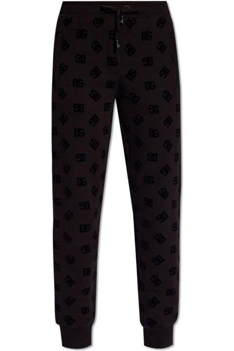Fleeces & Tracksuits for Women Dolce & Gabbana Monogram Jacquard Sweatpants