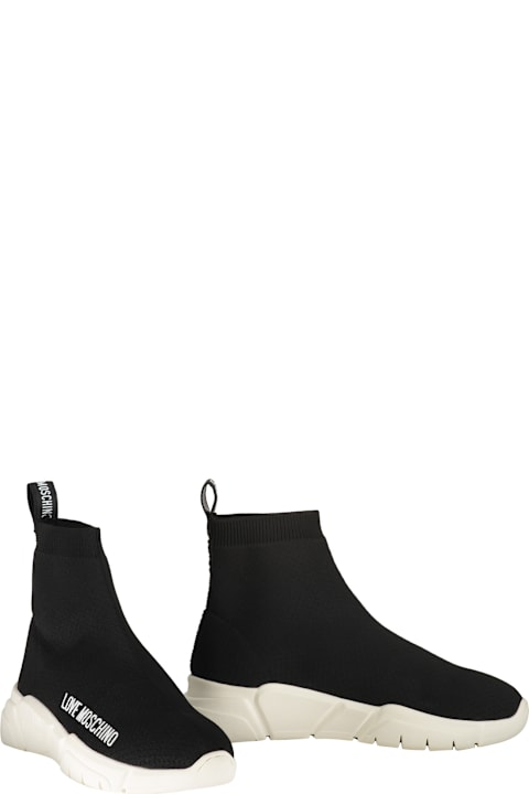 Love Moschino Sneakers for Women Love Moschino Knitted Sock-style Sneakers