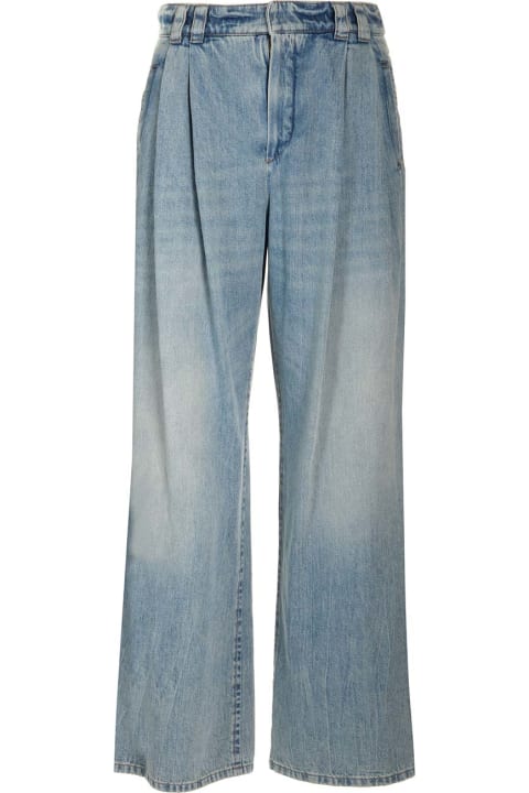 Brunello Cucinelli Jeans for Women Brunello Cucinelli Baggy Wide Trousers In Soft Denim