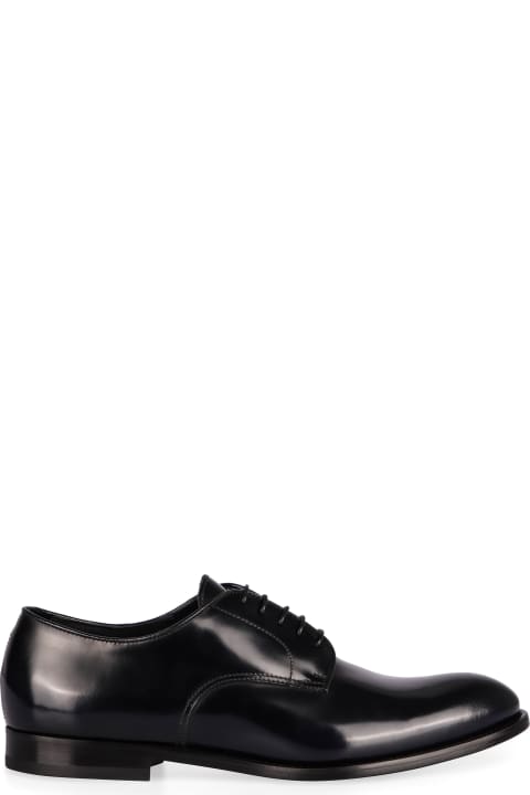 メンズ ローファー＆デッキシューズ Doucal's Smooth Leather Lace-up Shoes