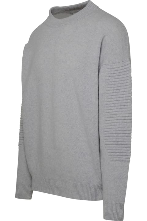 Grey Cashmere Blend Sweater