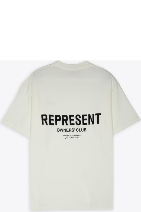 REPRESENT Topwear for Women REPRESENT Represent Owners Club T-shirt White cotton t-shirt with logo - Owners Club T-shirt