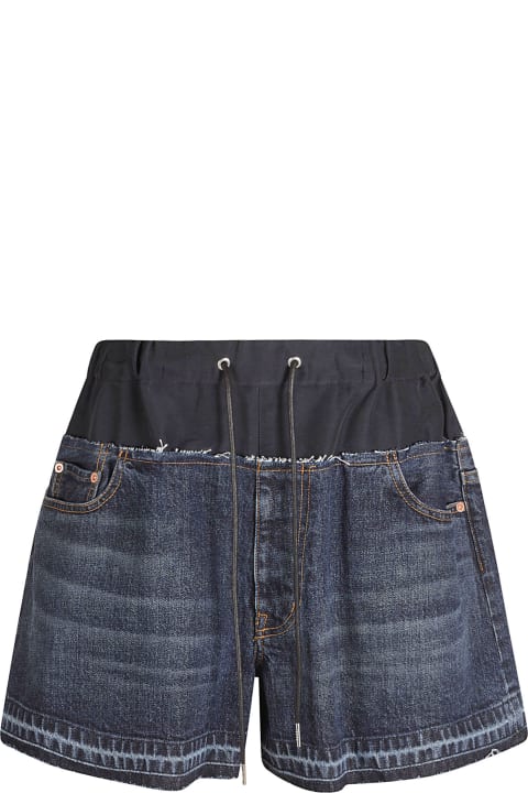 Sacai Pants & Shorts for Women Sacai Double-layered Denim Shorts