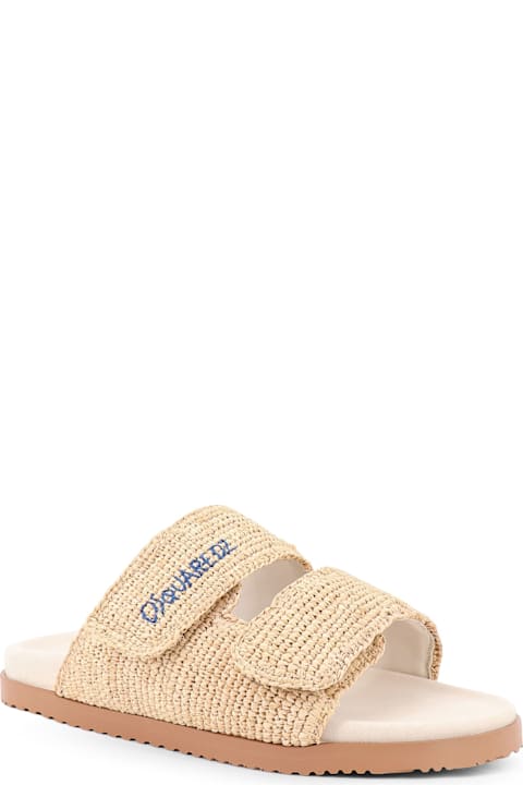 Dsquared2 for Men Dsquared2 Dsquared2 Summer Lovers Natural Rafia Sandals