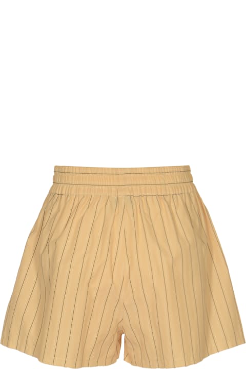 Weili Zheng Pants & Shorts for Women Weili Zheng Pinstriped Boxer Shorts