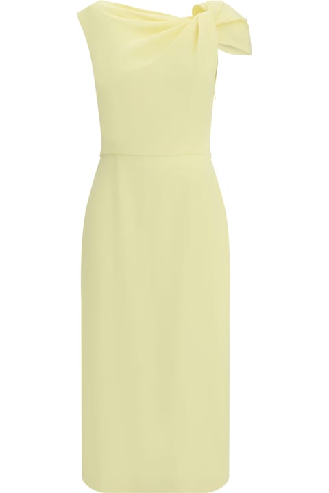 Givenchy Draped Midi Cady Dress