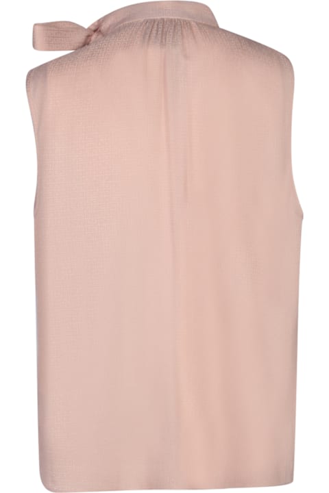 Givenchy Topwear for Women Givenchy Monogram Lavalliã¨re Pink Blouse