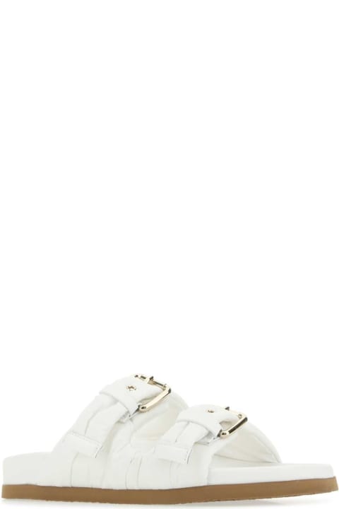 RED Valentino Shoes for Women RED Valentino White Taffetas Slippers