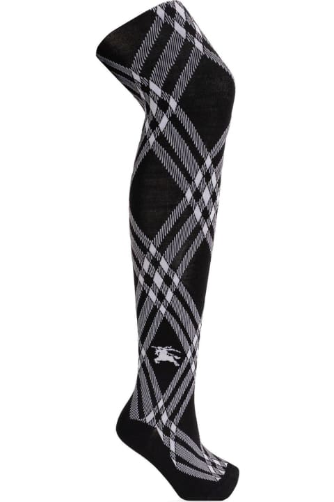 Burberry Underwear & Nightwear for Women Burberry Equestrian Knight Motif Knit Tights